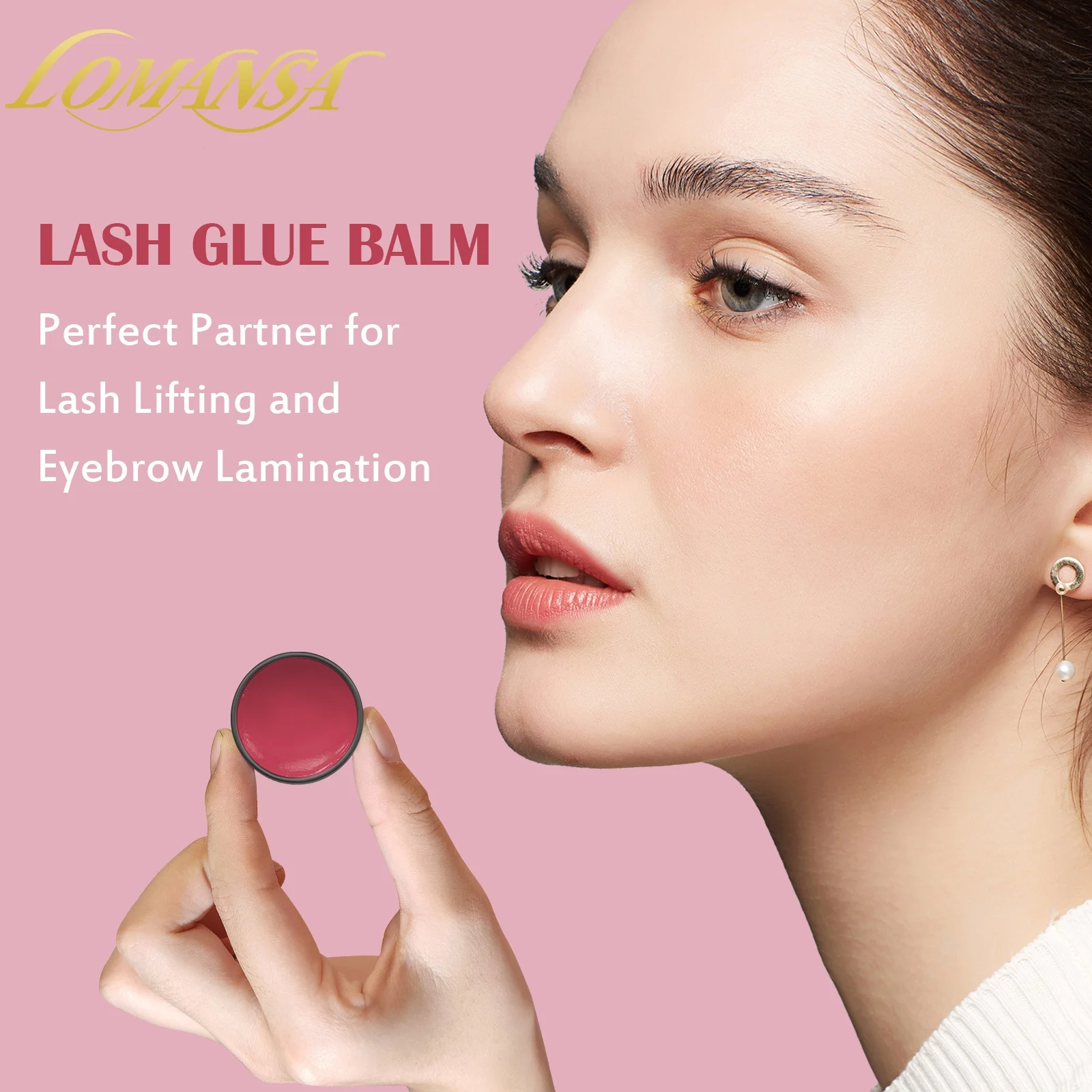Lomansa Koreański Klej do Liftingu Rzęs 5/10g Balsam Klej do Liftingu Rzęs Klej do Trwałej na Rzęsy 2 w 1 Zestaw do Liftingu, Trwałej, Podkręcania, Makijażu, Narzędzie Kosmetyczne