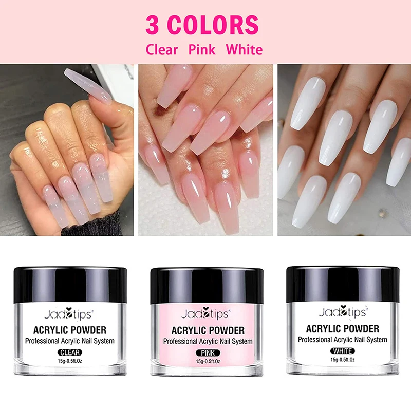 40ml de colores acrílicos para uñas con pincel, juego de regalo para principiantes, herramientas de manicura