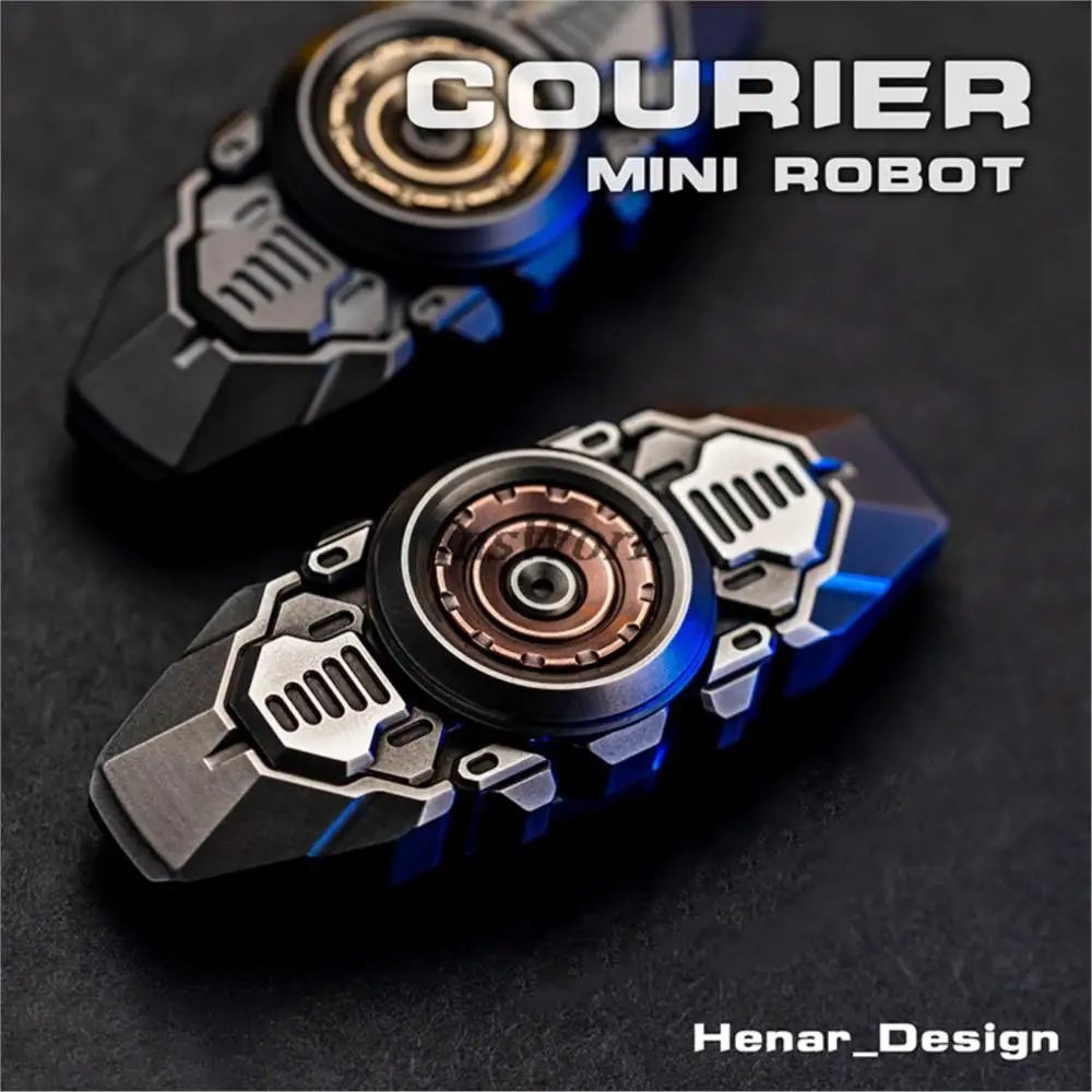 WANWU EDC Koerier Mini Robot Vinger Spinner Slider Handspinner Stress Releiver Metalen Fidget Spinner Autisme Speelgoed