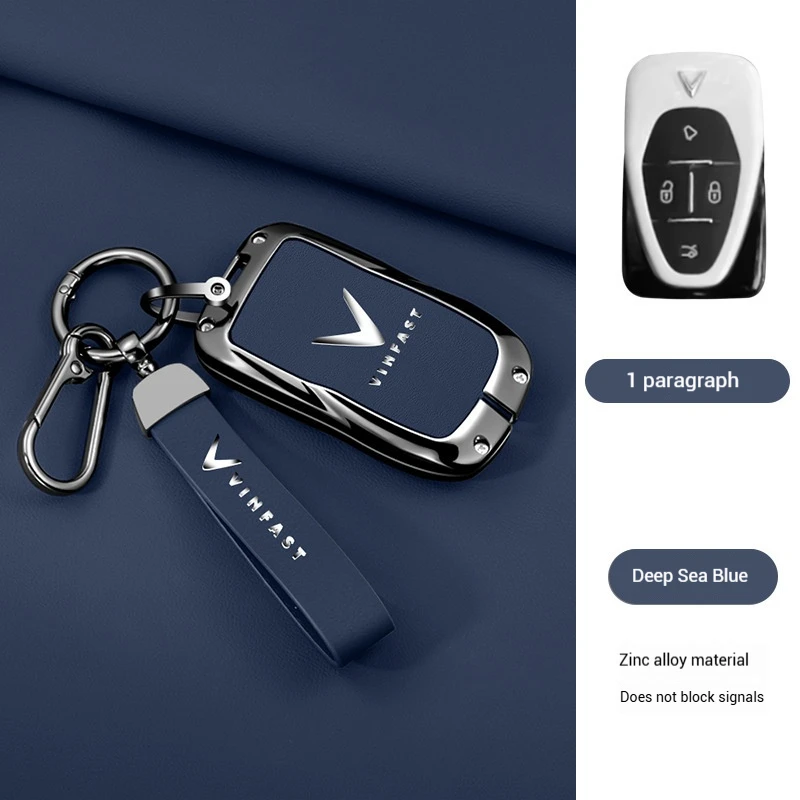 سبائك الزنك الجلود غطاء مفتاح السيارة قذيفة فوب ل Vinfast VF3 5 6 7 8 9 31EV 32EV 33EV LUX A2.0 SA2.0 V8 اكسسوارات السيارات حامي