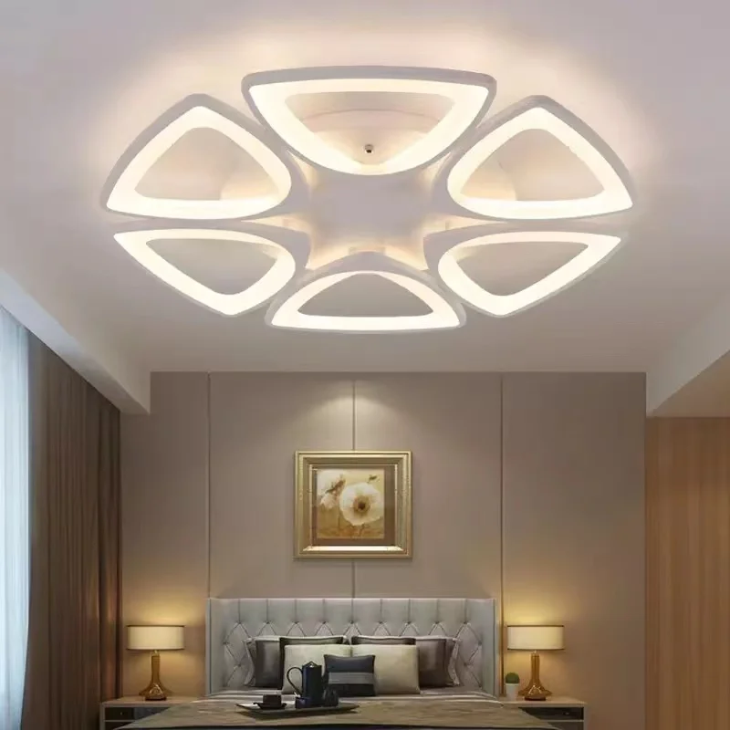 

Modern villa apartment dimming bedroom living room LED ceiling lamp study hotel intelligent remote control lighting