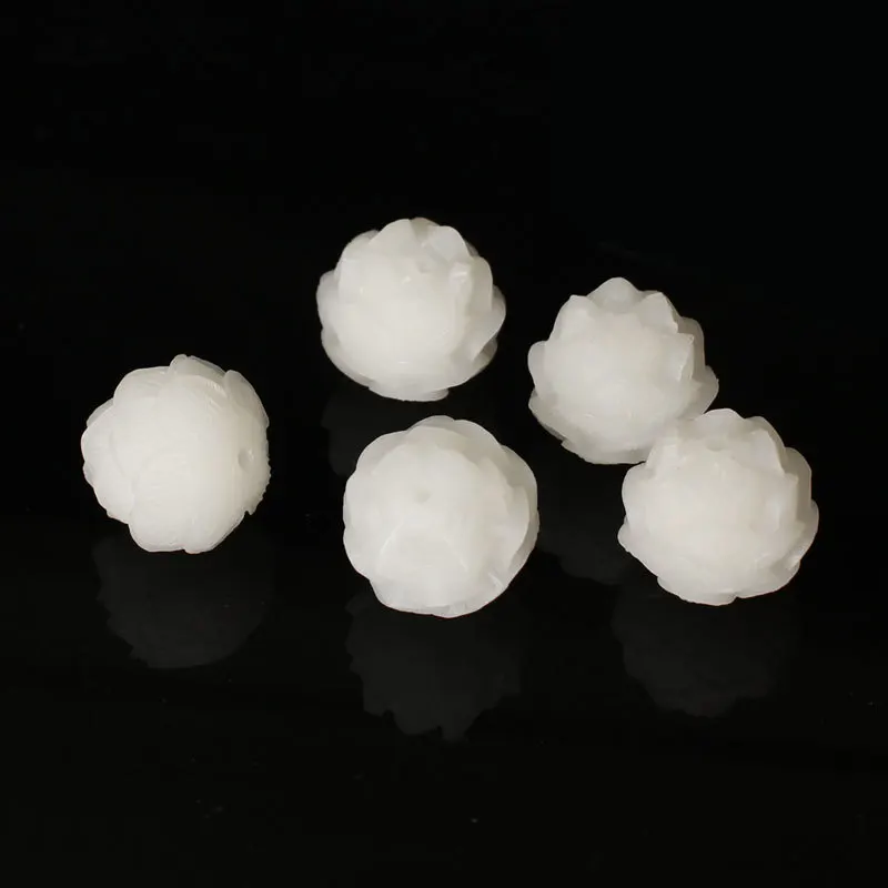 2pcs Natural Bodhi Seed Carved Lotus Charm Beads 17-18mm Handicarft Pendants/Garments/Tassel/Jewelry Flower Spacers DIY Unisex