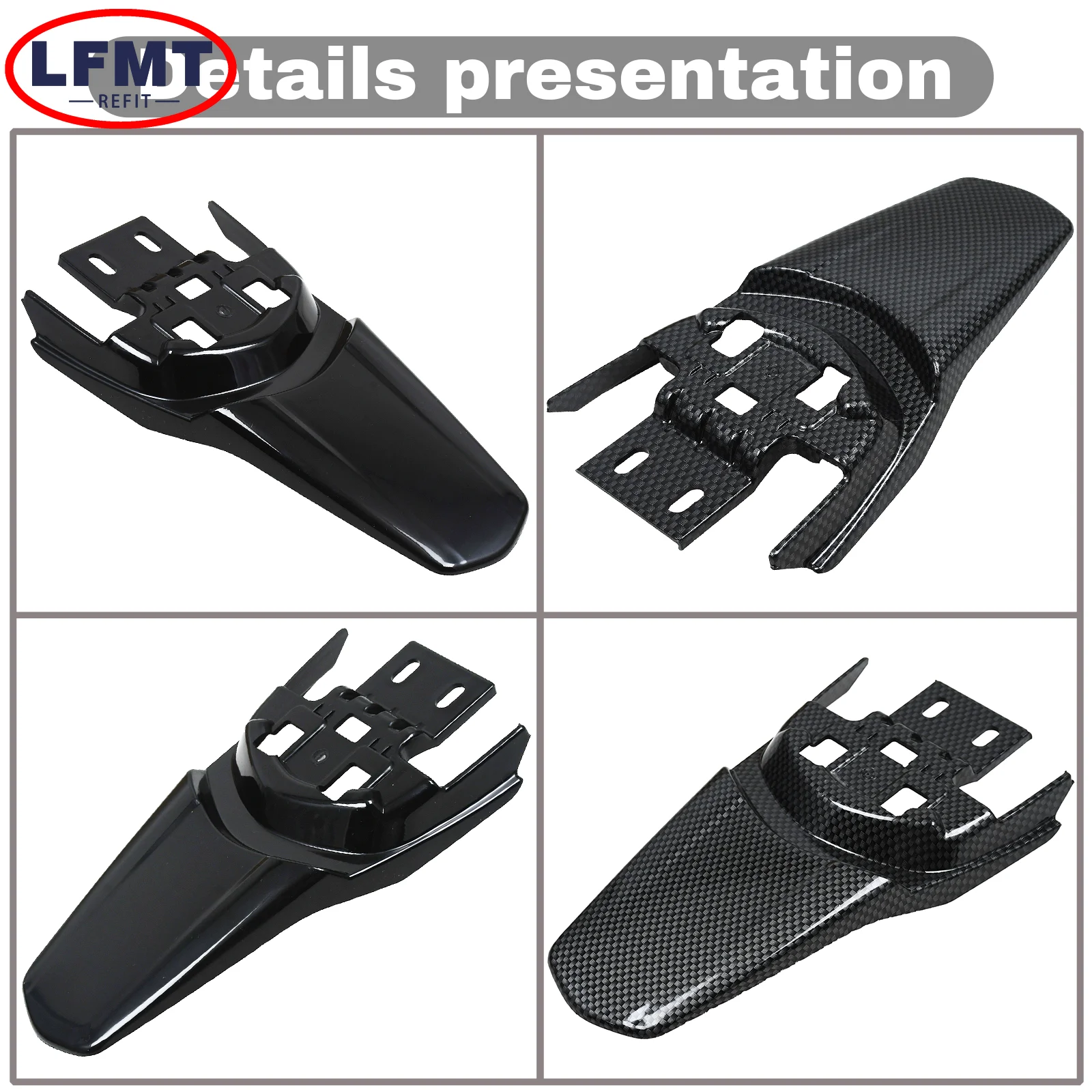 For Sur Ron Rear Fender Mudguard Splash Guard Fit Sur-Ron Light Bee X LBX Light Bee S Electric Motocross Bike Replacement Parts view 4