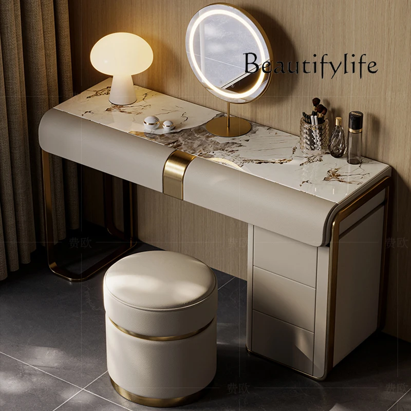 

uk Decoration Beauty Vanity Table European Trendy Hotel Safe Large Size Dressing Table Irregular Comoda Pra Quarto Home