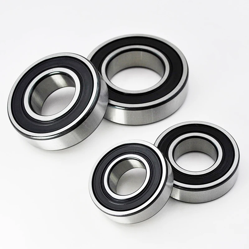 2pcs ABEC 5 6000 6001 6002 6003 6004 6005 6200 6201 6202 2RS 6000RS 6001RS Bearings Lubricated Sealed Deep Groove Ball Bearings