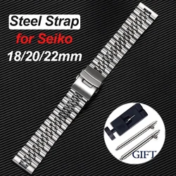 Stainless Steel Watchband for Jubilee Quick Fit Metal Bracelet for Seiko Wristband 18/20/22mm Replacement Strap Watch Accessory