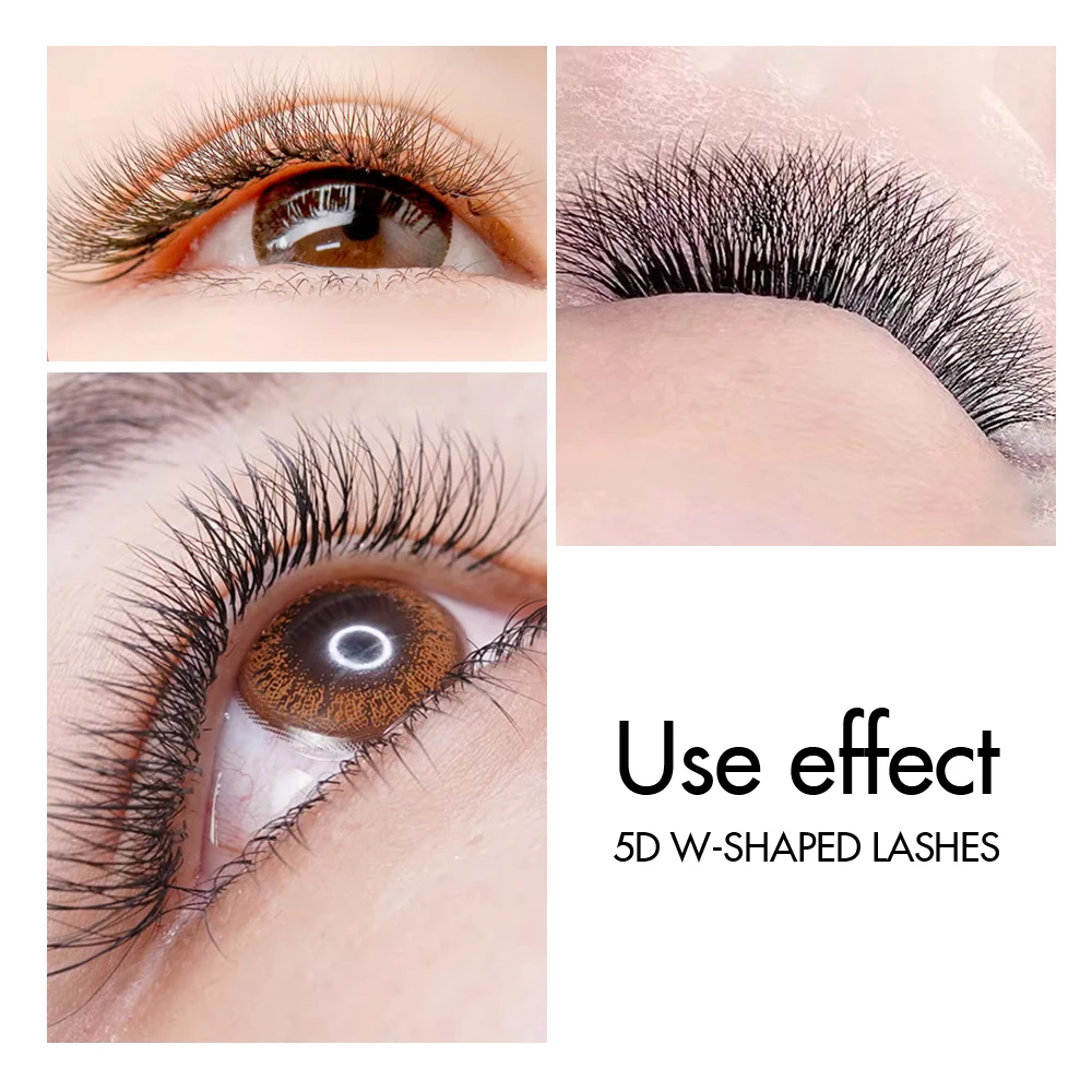 5D False Eyelashes 5D Cilios 5D W Shape Lashes Curl D/L/L+/LU YY Lashes Mix 8-14mm Y eyelashes Extension Brazilian Clia