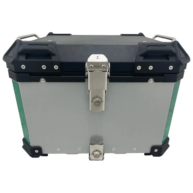 OEM Custom 55L Aluminum Top Box Large Capacity Universal Motorcycle Tail Box Accessory Sticker Motocross/Motorbike