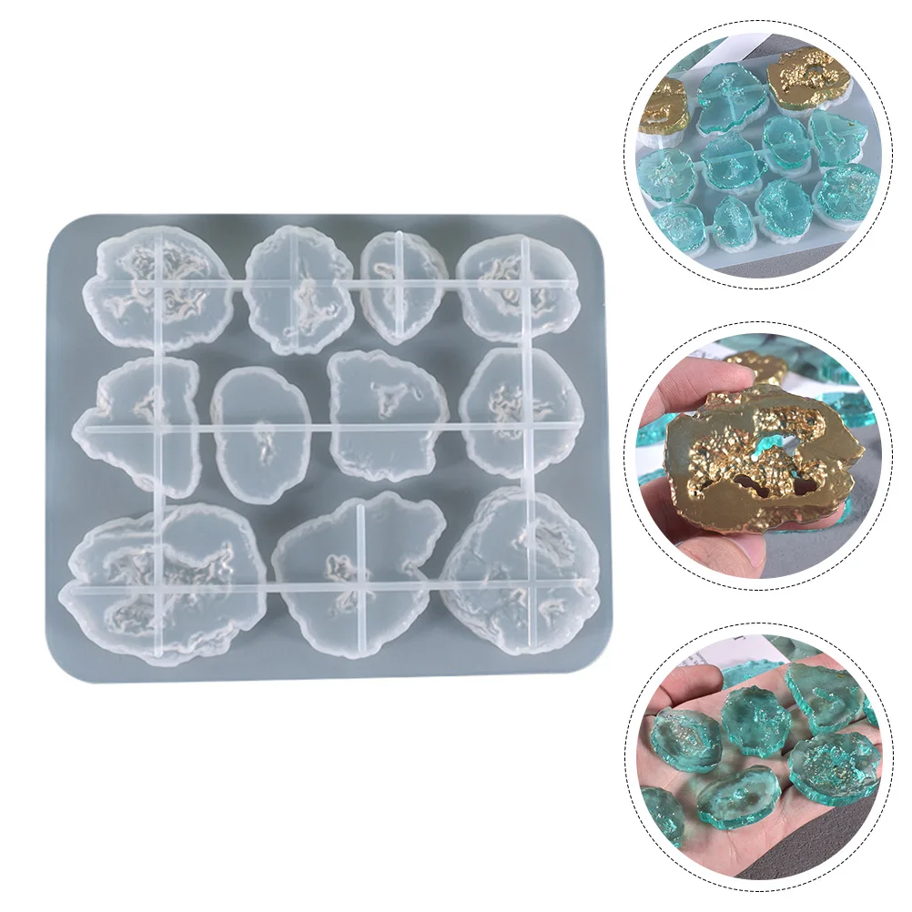

Diy Crystal Stone Silicone Mold Easy Demold Durable Craft Making Tool Pendant Desktop Ornament Epoxy Molding Kit Handmade