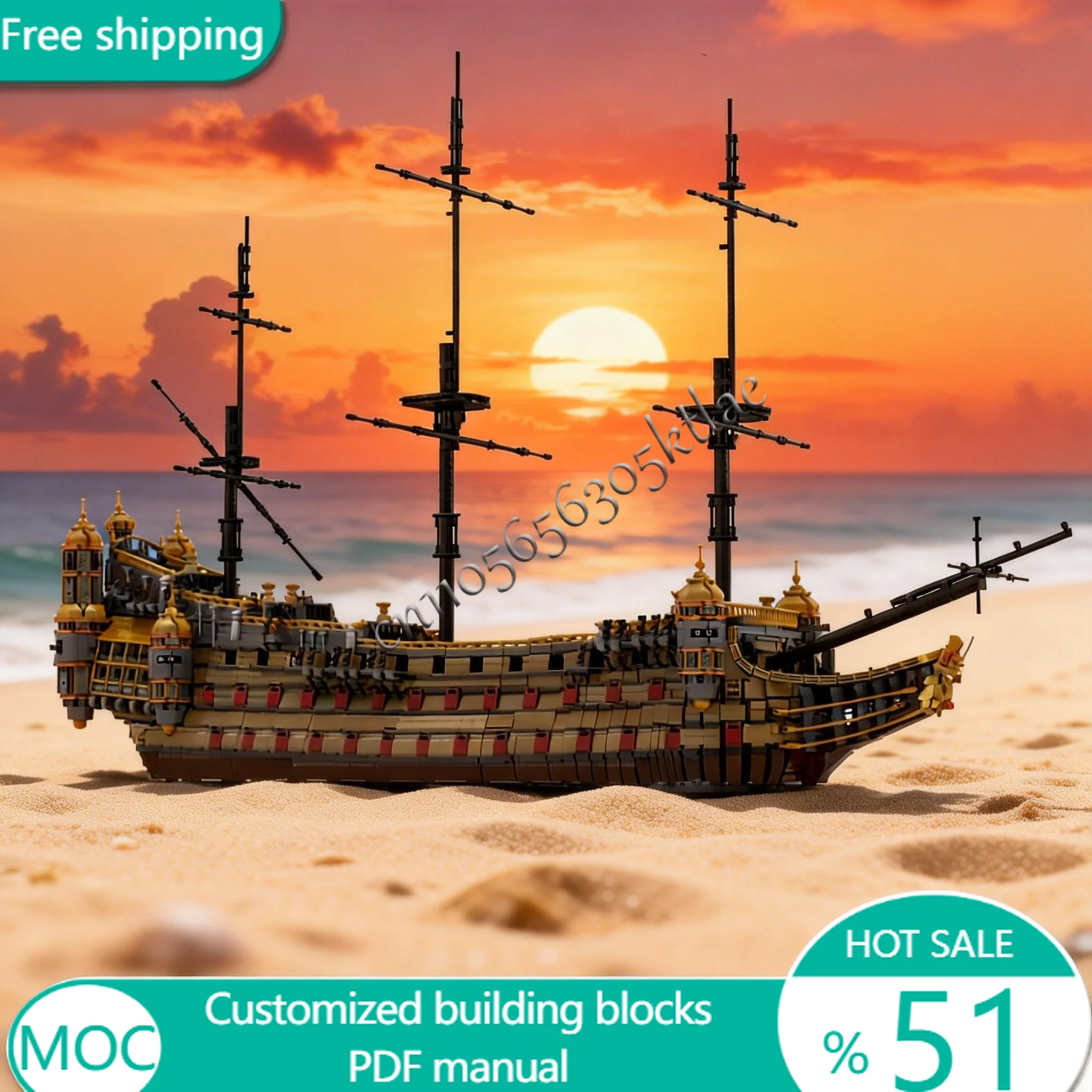 

15684 шт. средневековые карибские пираты MOC Silent Mary, модель парусного корабля, сделай сам, креативные идеи, детская игрушка, сборка, головоломка, подарок на день рождения