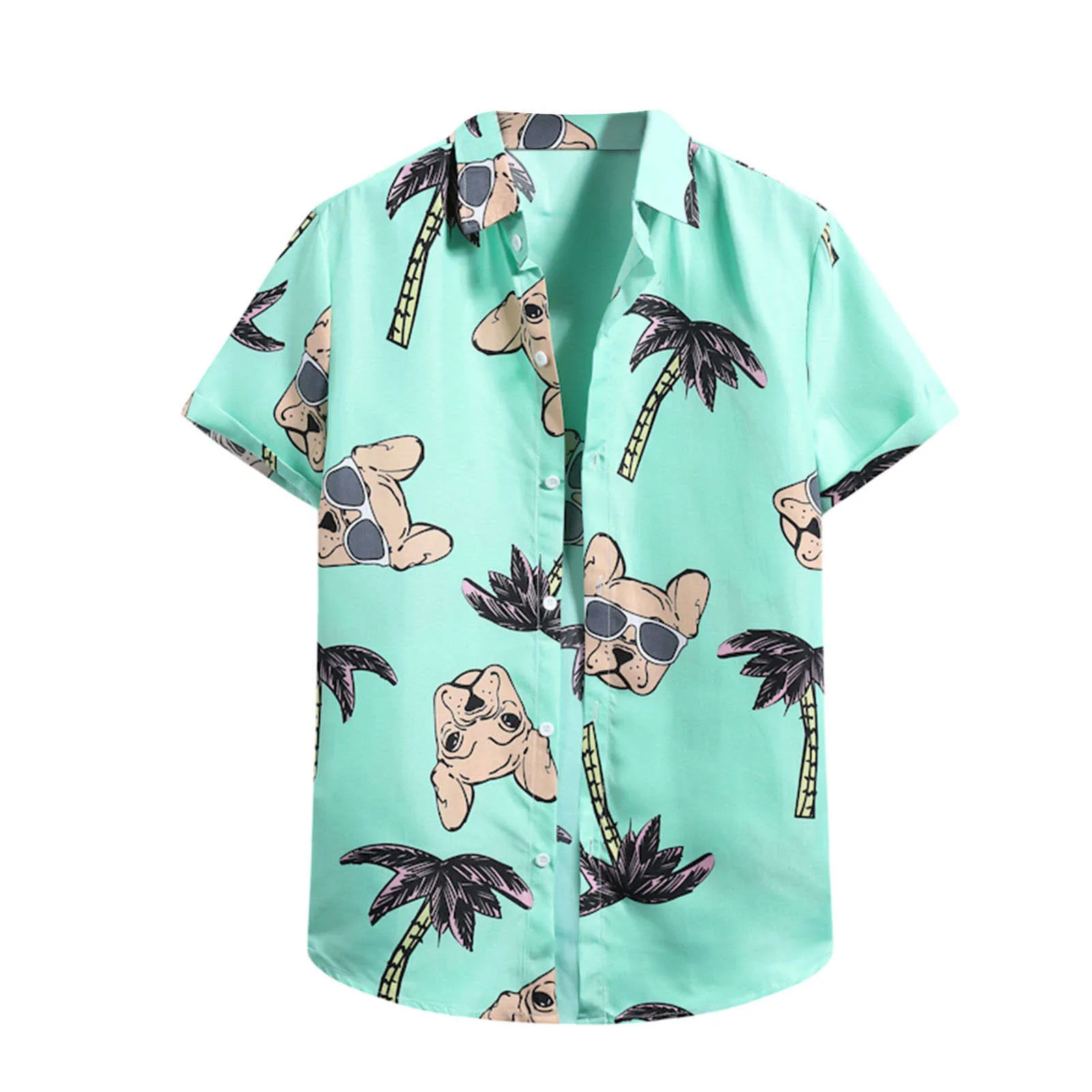 Men's Hawaiian Beach Shirts 3D Printed Summer Short Sleeves Casual Lapel Style Tops Retro Imported-clothing Fashion Floral