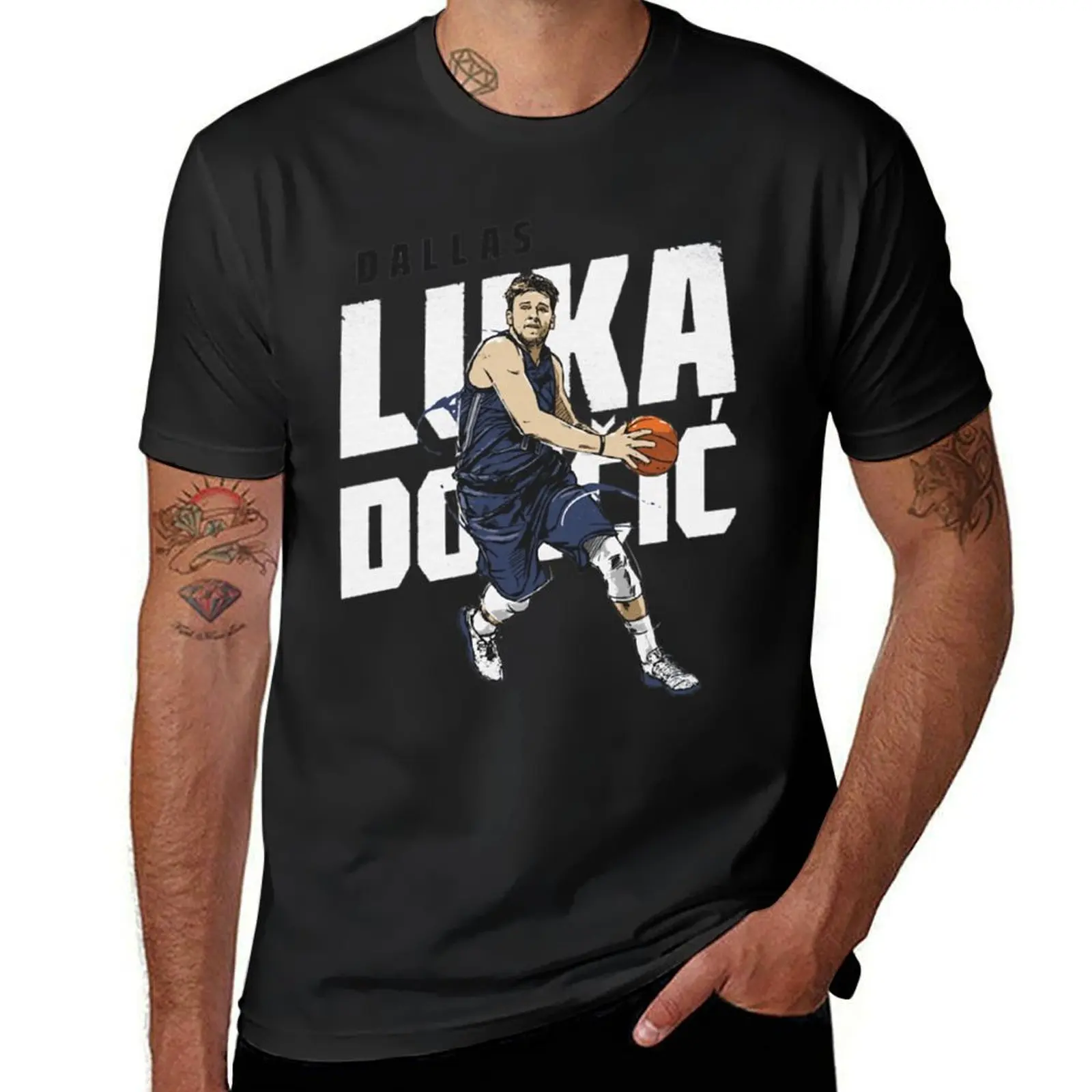 

Luka sport Doncic 77 (1) T-shirt vintage blanks new edition vintage clothes black t shirts for men