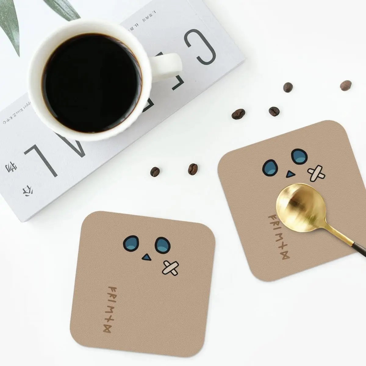 Hololive Production Fictitious Virtual Youtuber Vtuber Nanashi Mumei Coasters Placemats Waterproof Insulation Cup Coffee Mats