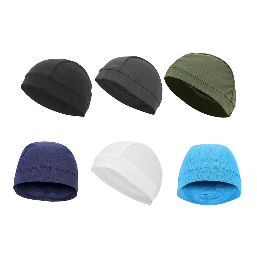 2 PCS Mesh Fabric Under Helmet Liner Cap Wicking Windproof Helmet Liner Quick-Dry Breathable Cycling Cap Cycling,Running,Riding