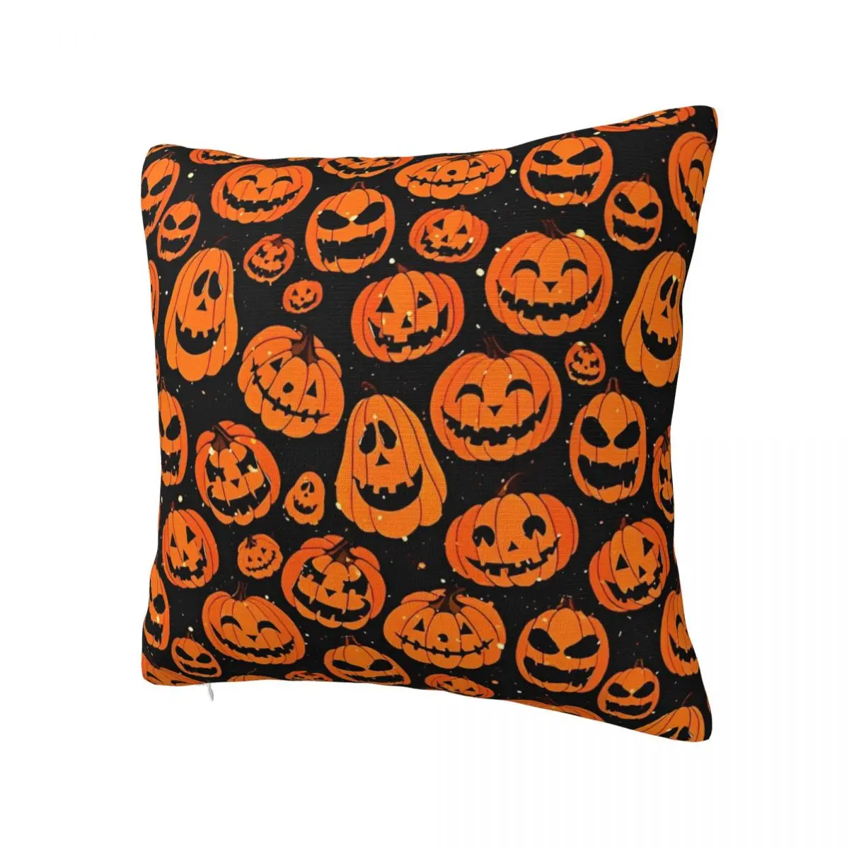 Print Halloween Smiling Pumpkins Pillowcase Fabric Cushion Cover Gothic Ghost Spooky Throw Pillow Case Cover Drop Shipping 40cm