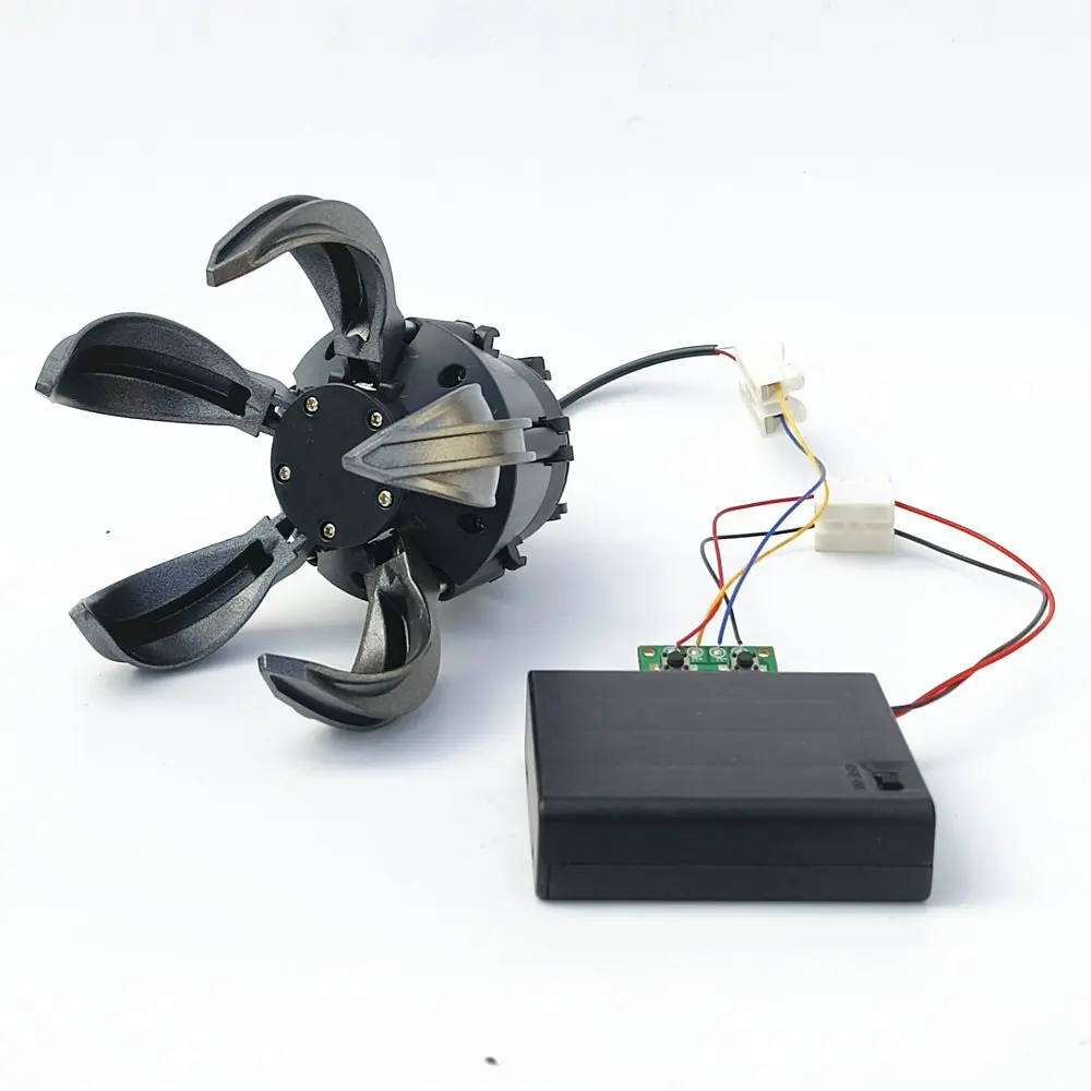 Garra manipuladora com controlador, bola de plástico, garra do motor para braço robótico, braçadeira de escavadeira UAV, brinquedos programáveis DIY Kit