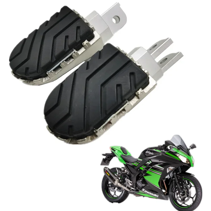 

FOR KAWASAKI Ninja300 Ninja250 NINJA 250 300 Motorcycle Accessories Front Footpegs Foot Rest Peg