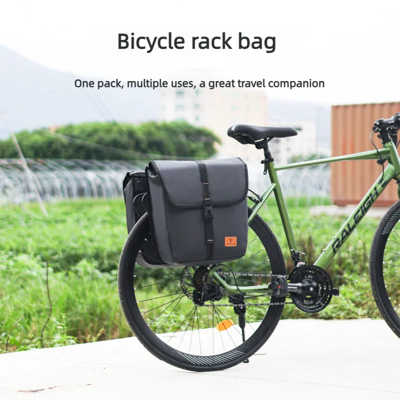 Bicycle Rear Rack Pannier Bag Large Capacity Waterproof Mountain Bike Rear Seat Trunk Bag Cycling Storage Gear