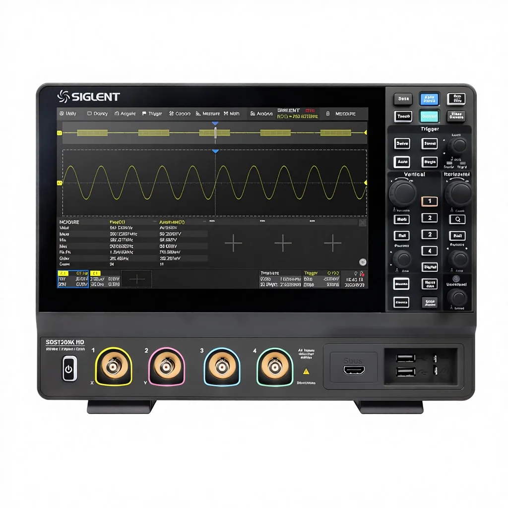 Siglent Technologies SDS1204X HD 200MHz 12-bit Digital Storage Oscilloscope 4CH 200MS/s 1 Year WarrantyAR