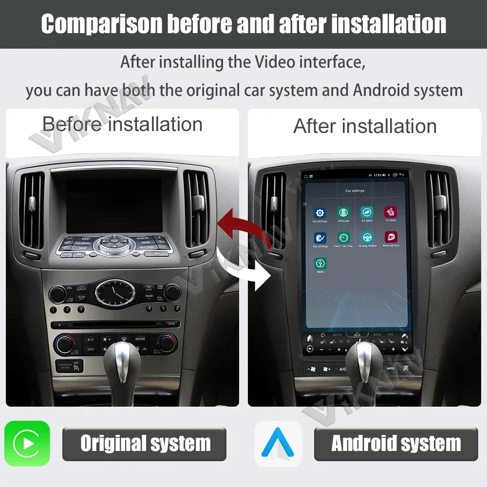 13.6 Inch Android 12 Car Radio For Infiniti G37 G35 Q40 Q60 2007-2015 Auto Stereo Carplay GPS Navigation Touch Screen Head Unit