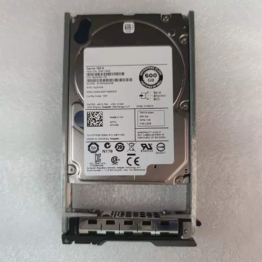 For Dell 07YX58 600G 10K 6GB HDD 2.5'' ST600MM0006 Server Hard Disk