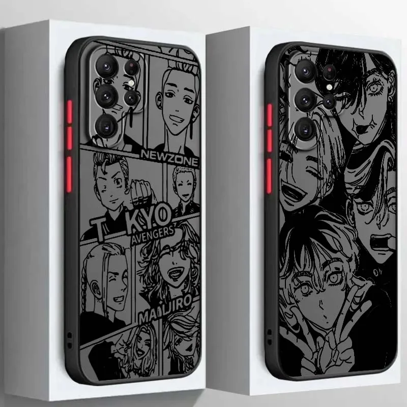 

Tokyo Revengers Popular For Samsung A56 A42 A36 A34 A33 A32 A23 A16 A04 A03 Note 20 5G Frosted Translucent Phone Case