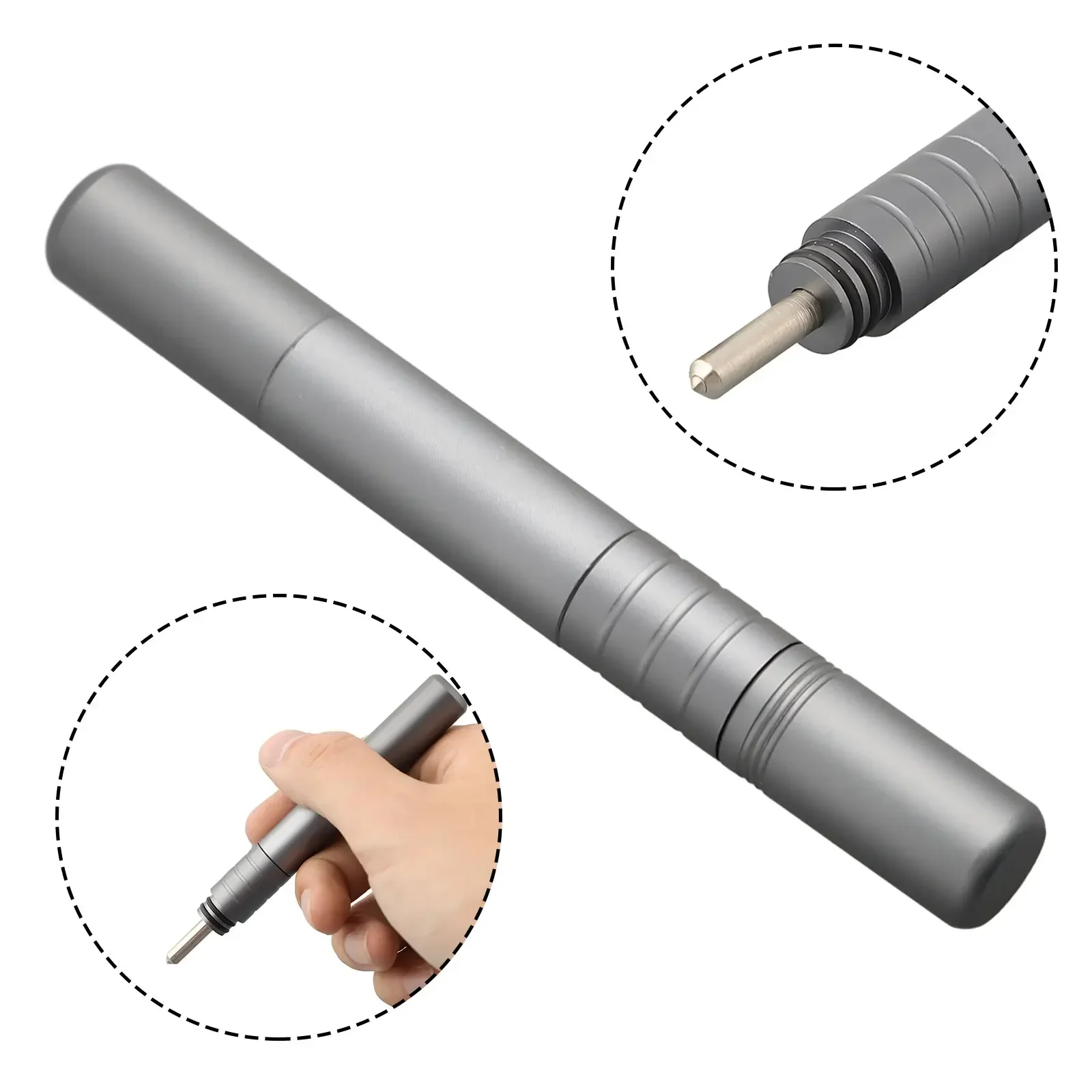 1pc 114*13.8mm Glass Breaking Pen Tool High Hardness & High Precision Metal Pen For Cell Phone Rear Glass Cover Breaker Repair