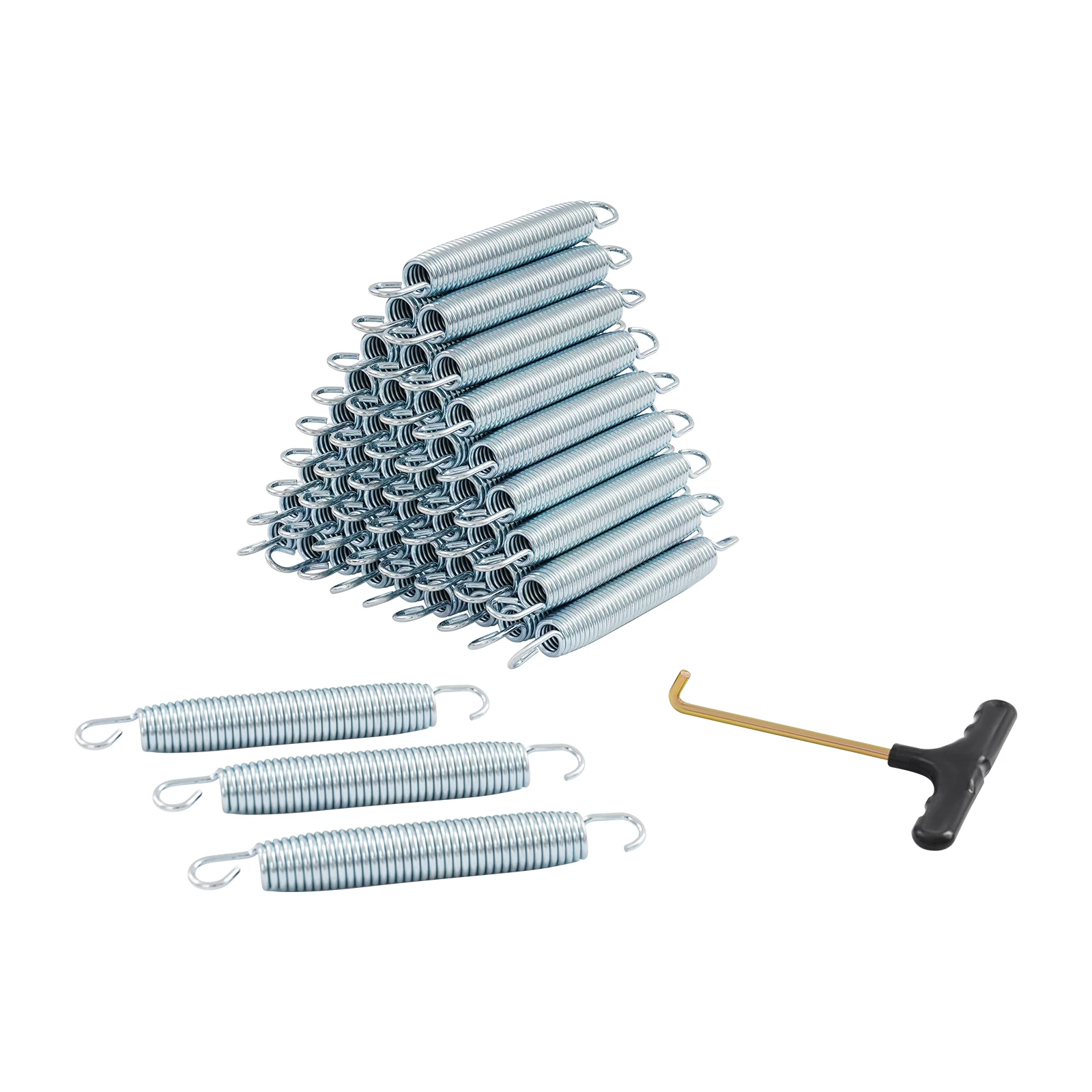 Trampoline Lente Trampoline Veren Vervanging 48PCS Trampoline Veren met Lente Tool voor Trampoline Onderhoud & Pgrades