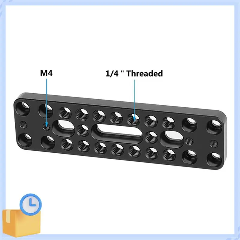 Popular Camera Baseplate Extension Long Cheese Plate With Multiple 1/4Inch-20 Thread Holes For DLSR Camera DIY Setup