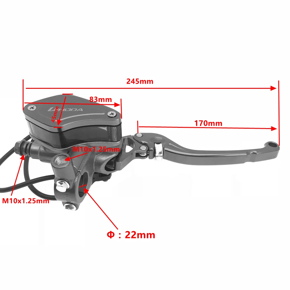 Universal 22mm 7/8\'\' Motorcycle Brake Clutch Master Cylinder Hydraulic Pump handle For Honda Yamaha Kawasaki Suzuki 50CC - 300CC