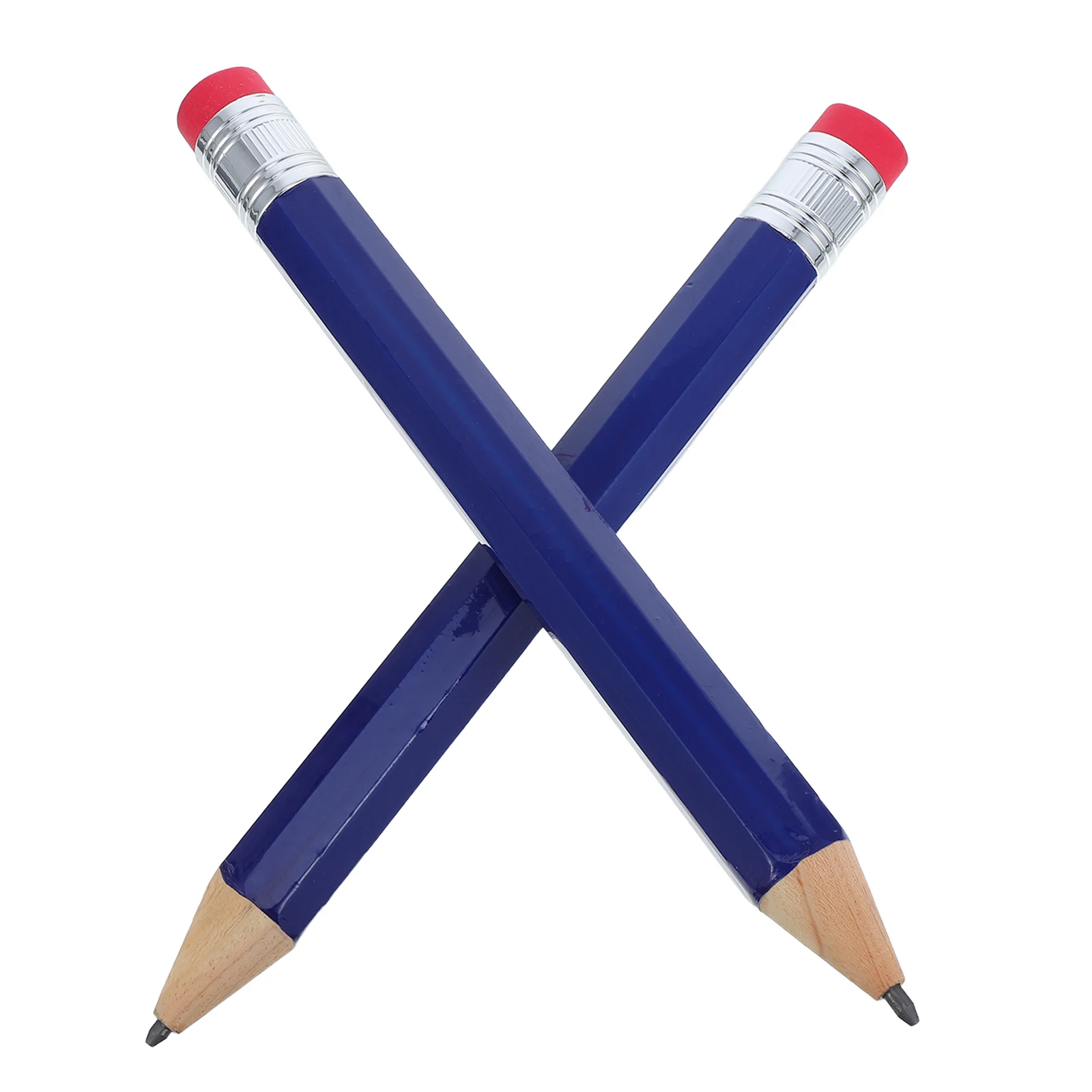 

2 Pcs Giant Large Pencil Pencils Bulk Back to School Supplies Wooden Plastic Big Eraser Preschool