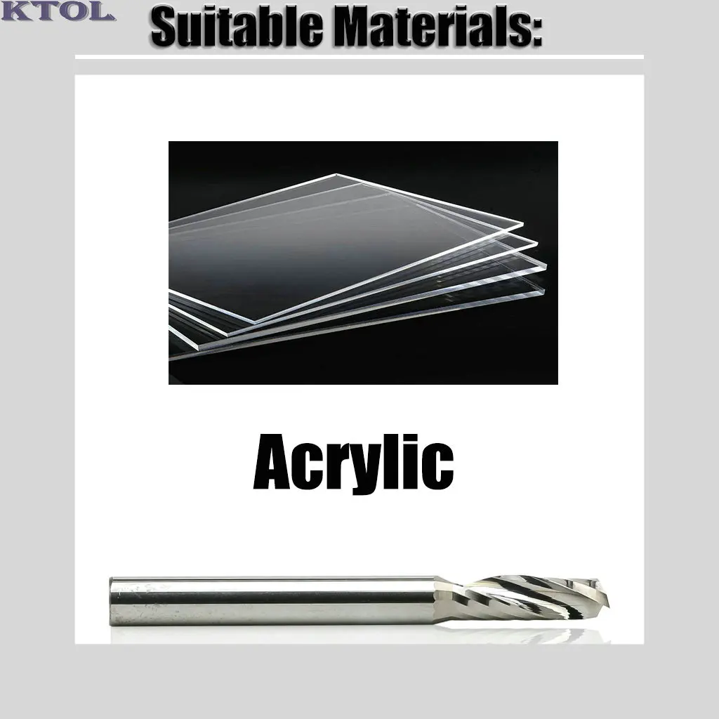 4MM 싱글 플루트 아크릴 라우터 비트 스파이럴 밀링 커터 마이크로 텅스텐 카바이드 CNC 조각 절단 엔드밀 툴 세트
