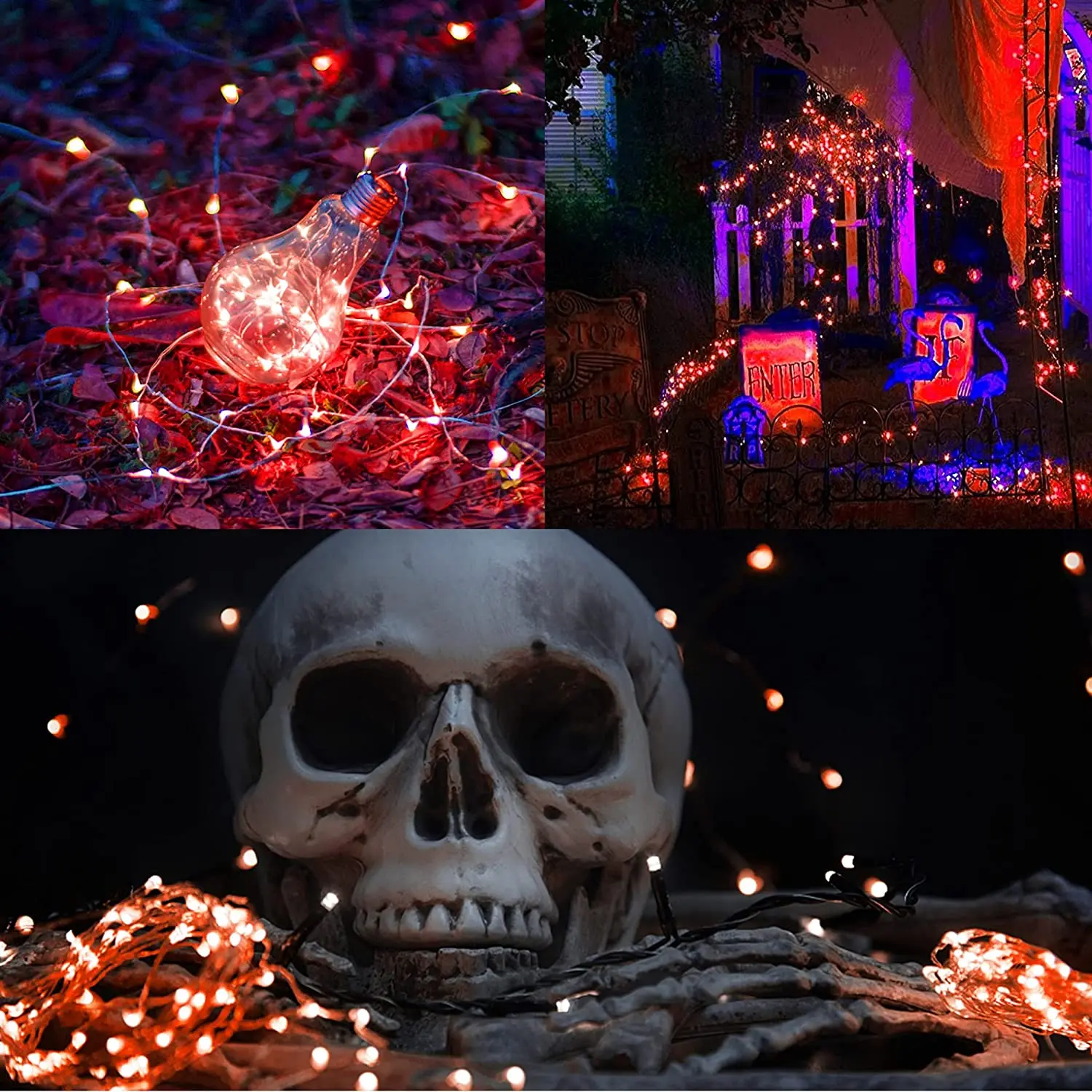 AB02 Fairy String Lights 10M 100 LED String Lights Remote Control Timer Twinkle String Lights 8 Modes Firefly Lights Decor