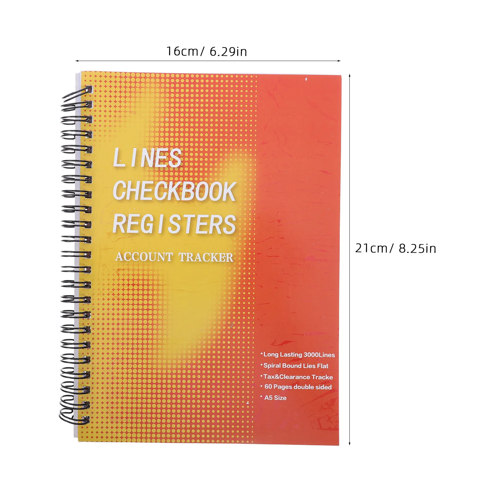 Checkbook Register Notebook Business Use Hardcover Ledger Log Book Transaction Register Checking Account Bank Deposit Record - view 3