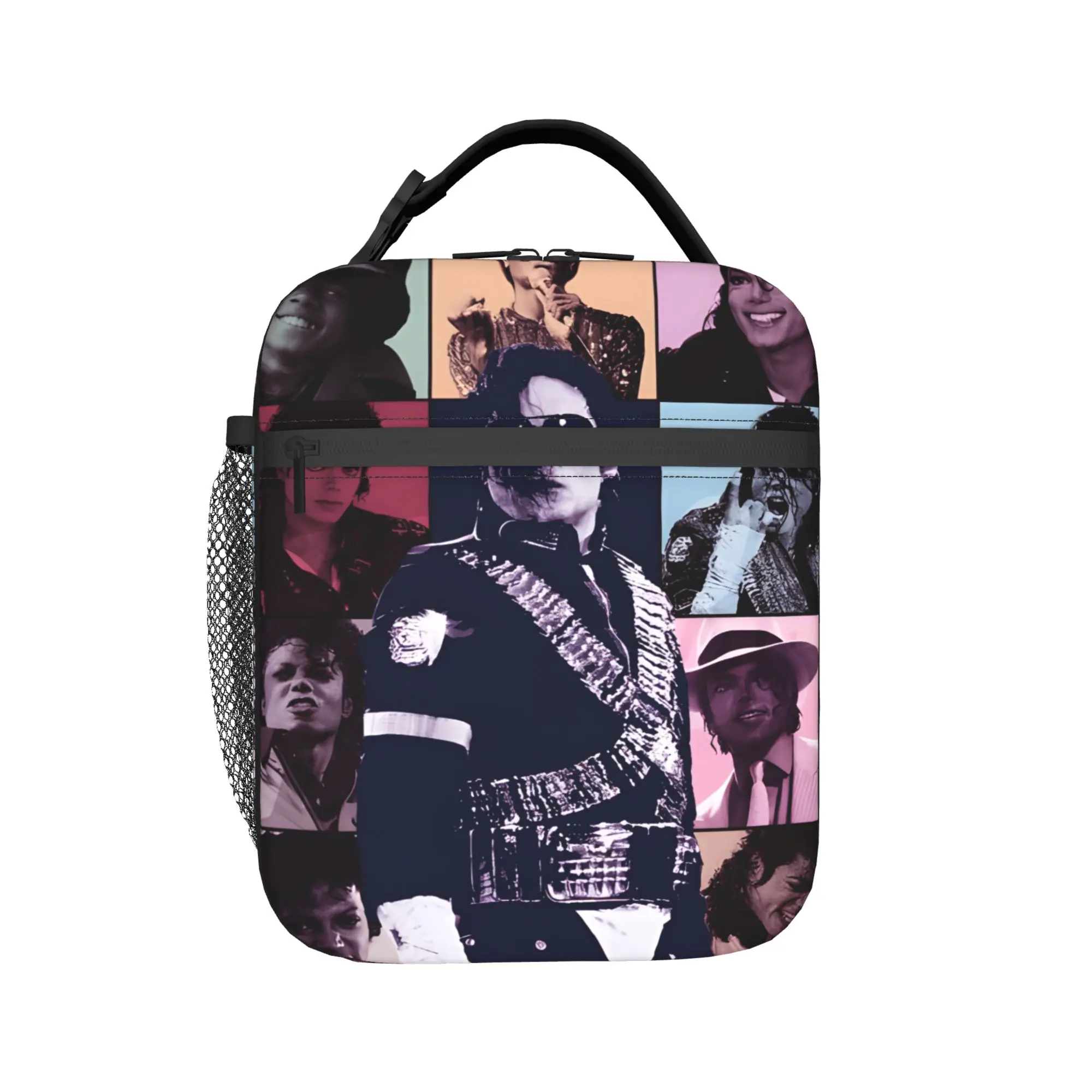 

Michael MJ Lunch Bag Album Portable Lunch Box Men Outdoor Picnic Custom Cooler Bag Kawaii Oxford Tote Food Bags