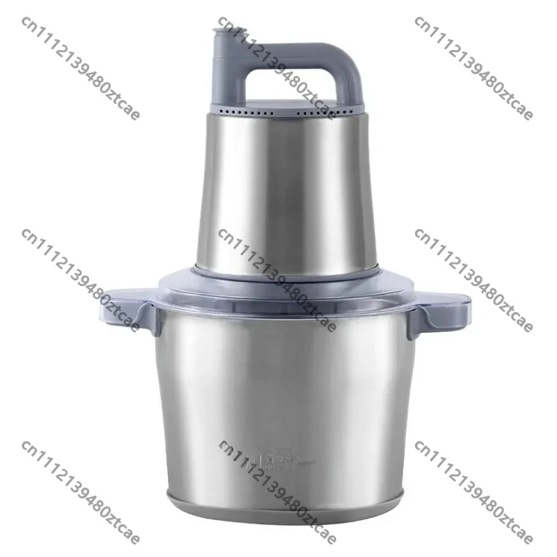 6L Stainless Steel Electric Meat Grinder Multifunctional Home Commercial Mincer 2 Speed Adjustable Kitchen Mixer Cutter