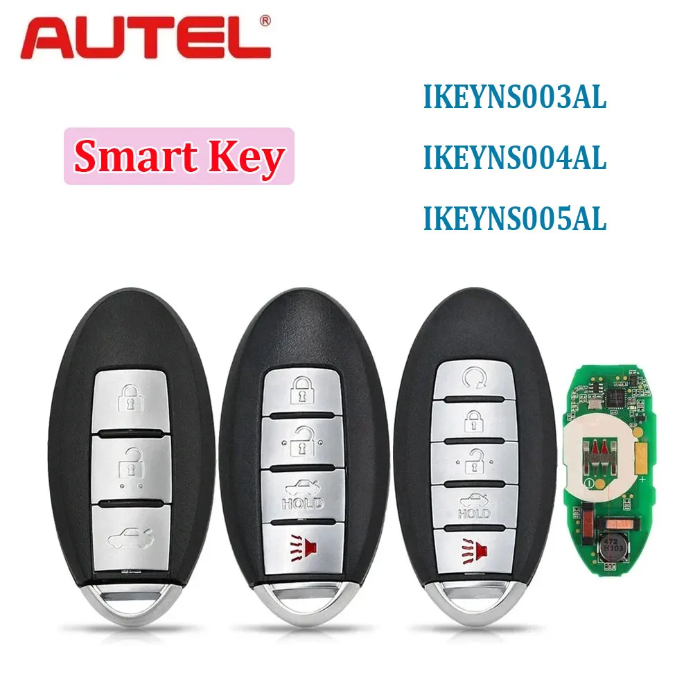 AUTEL Smart Key NS003AL NS004AL NS005AL for Nissan Used with MaxiIM KM100 KM100E IM508 IM608 PRO MAXIIM IKEY Premium Style