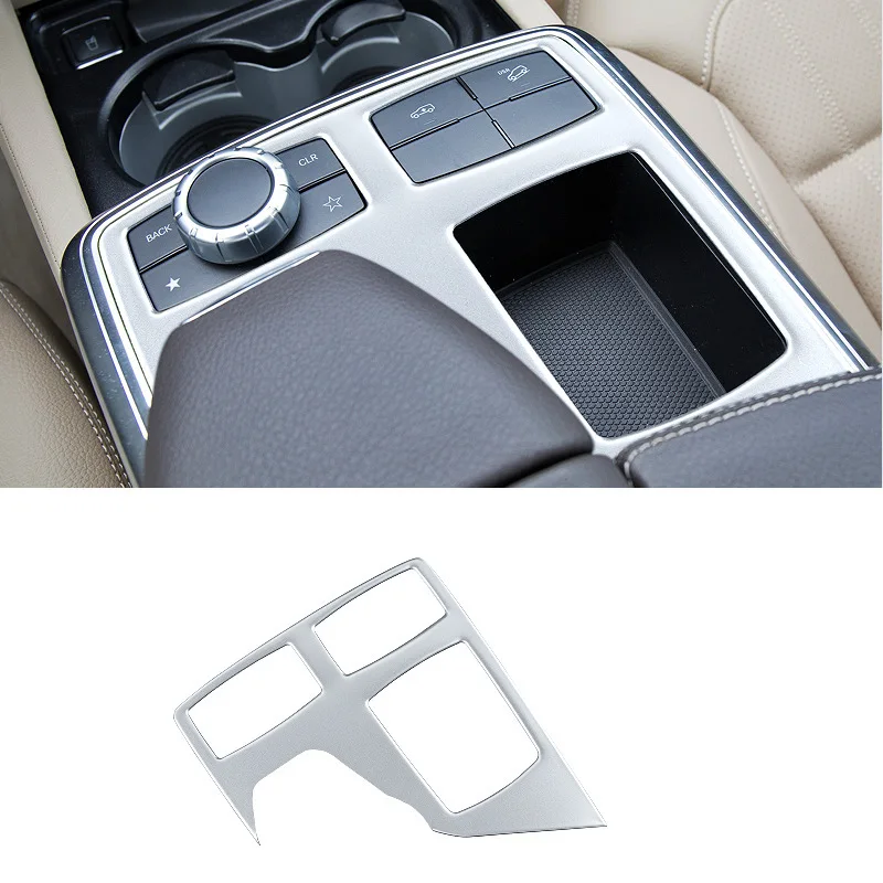 Center Console Multimedia Frame Decor Sticker Scratch Resistant Trim for Mercedes Benz ML320 ML350 GL400 GL450