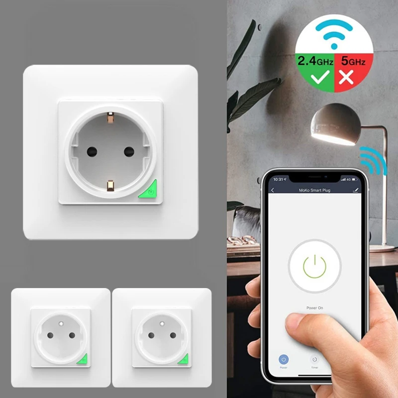 Imagem -04 - Avoir Tuya Zigbee Inteligente Tomada Elétrica Ip66 à Prova Impermeável Água Francês Plugues Wifi Trabalho Remoto sem Fio com Alexa Google Casa Tomada Inteligente Wifi para Brasil Tomada Wifi Casa Inteligen