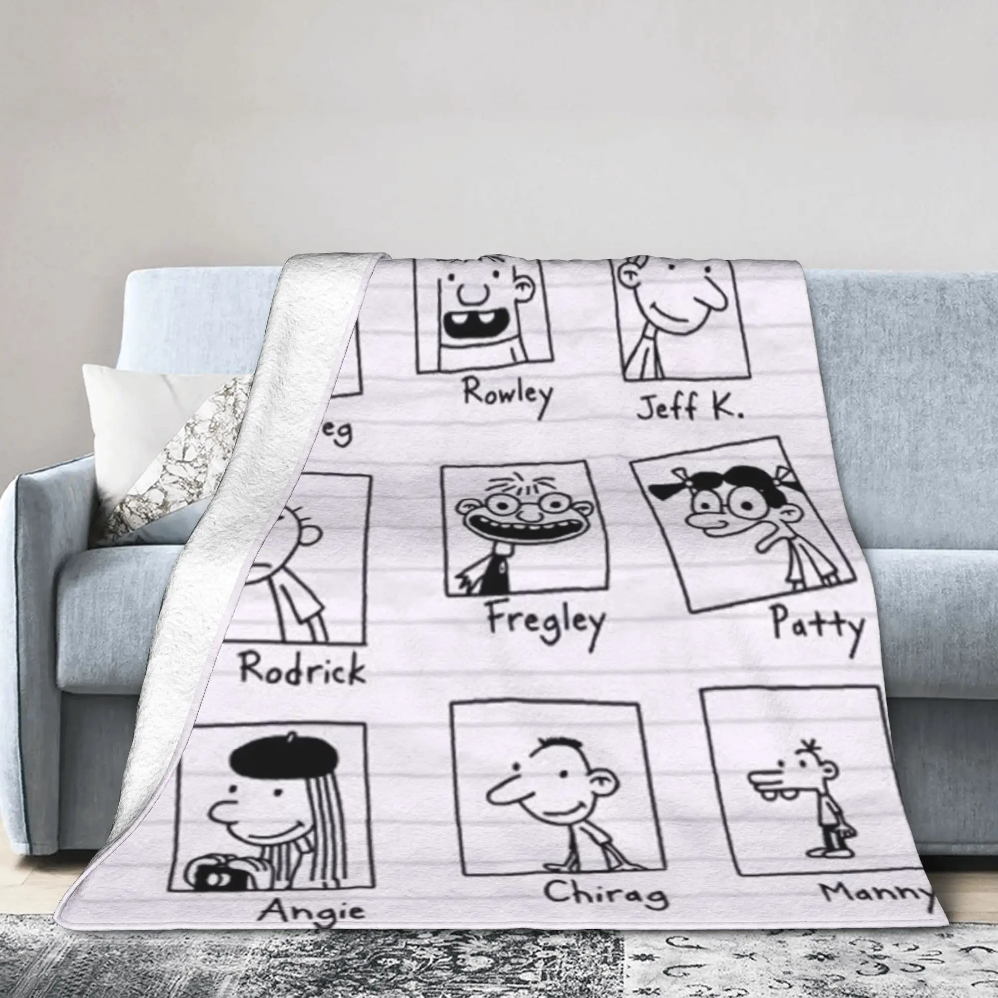 Diary Of A Wimpy Stuff Blanket Ultra-Soft Fleece  Throw Blanket Comfortable Quilt