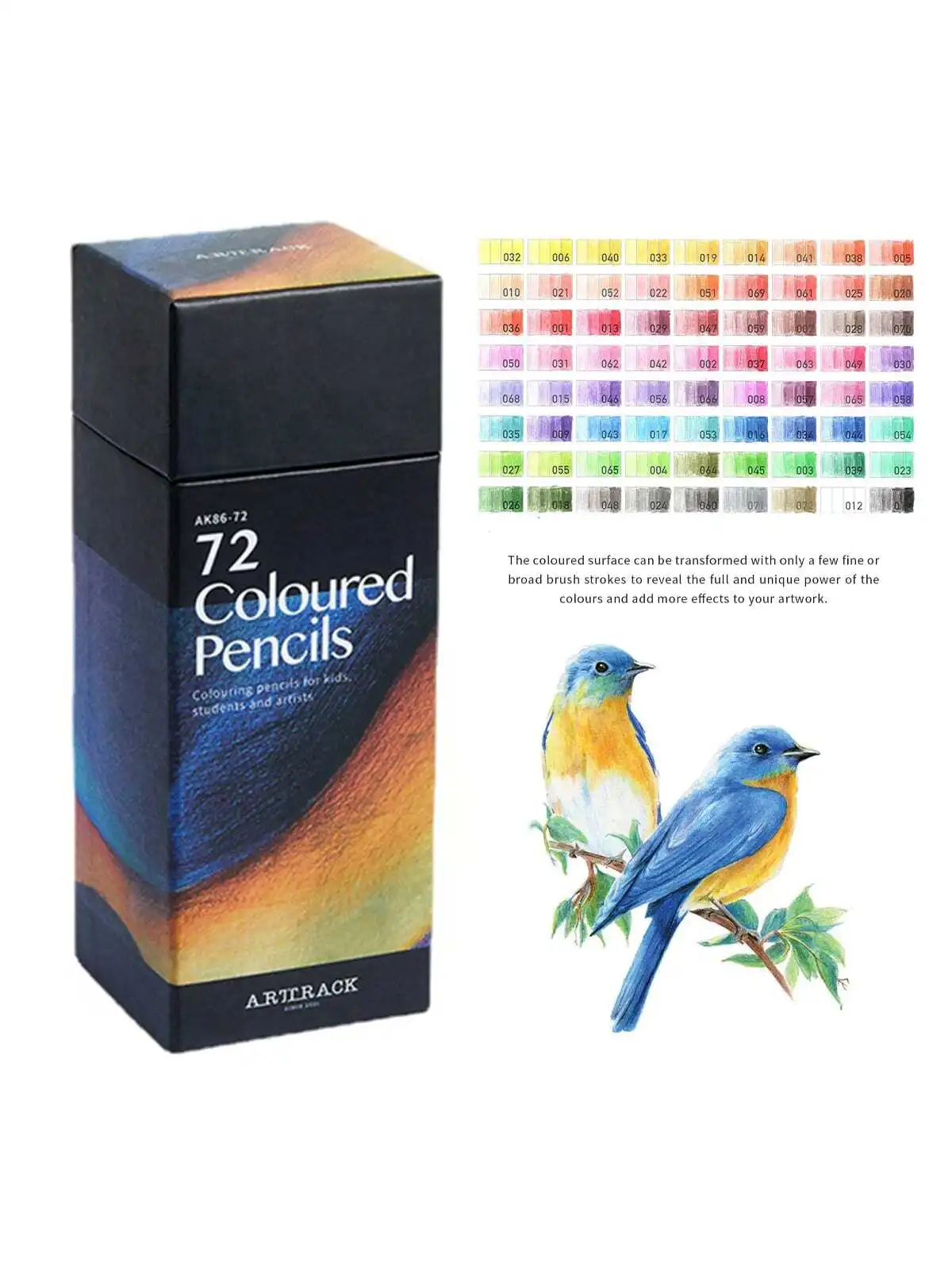 72 Colors/Box Sketch Color pencils DIY Wooden Color Pencil School Office Supplies Art Stationery