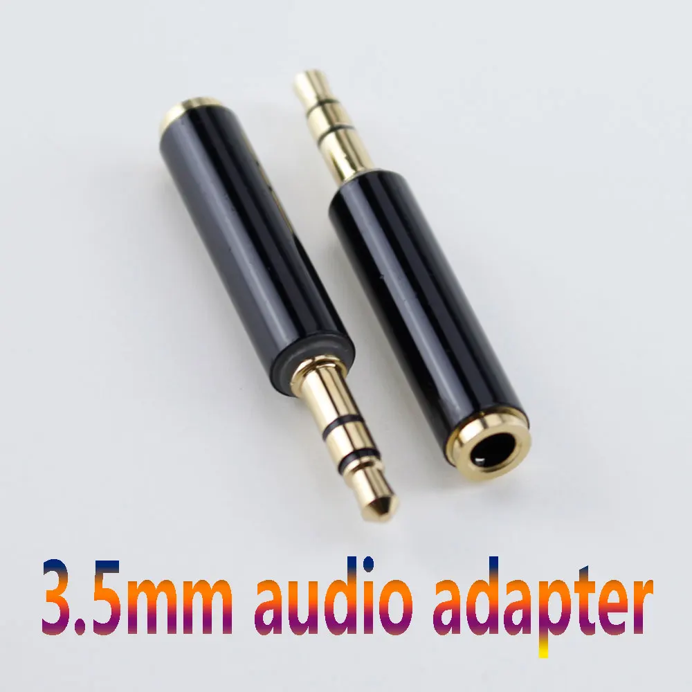 

Pure Copper Gold Plated 3.5mm TRRS Audio Stereo TRS Male To Female Adapter Connectors