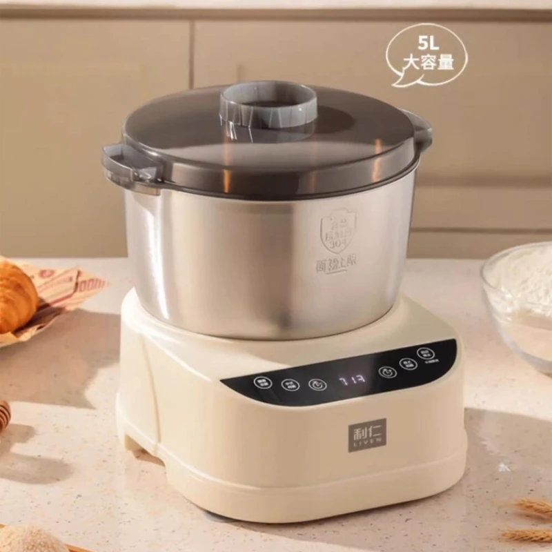 Máquina batidora de alimentos multifunción para cocina, batidora de pie pequeña para uso doméstico, batidora automática fermentada y agitadora de masa