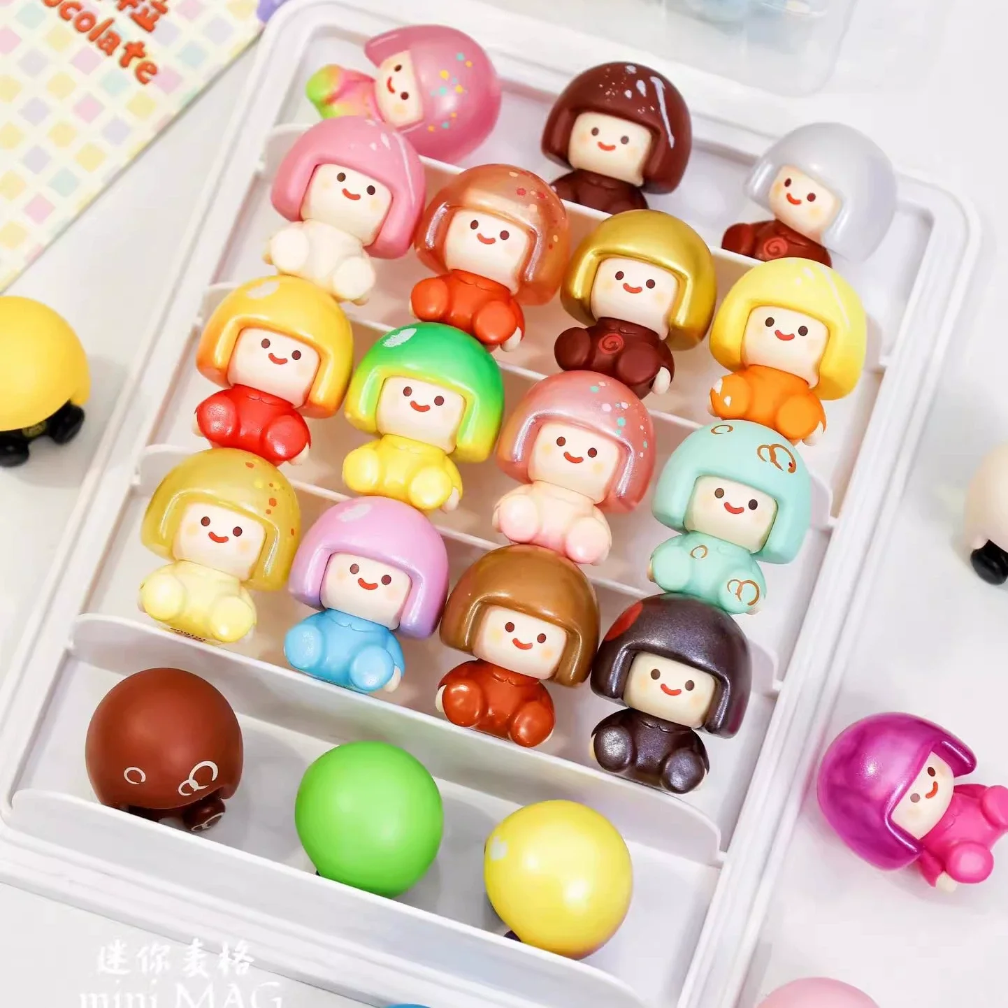 

Официальная слепая коробка MAG Mini Meg Moe Chocori Series - милые коллекционные виниловые фигурки, брелок, игрушки для девочек, декор стола, подарки