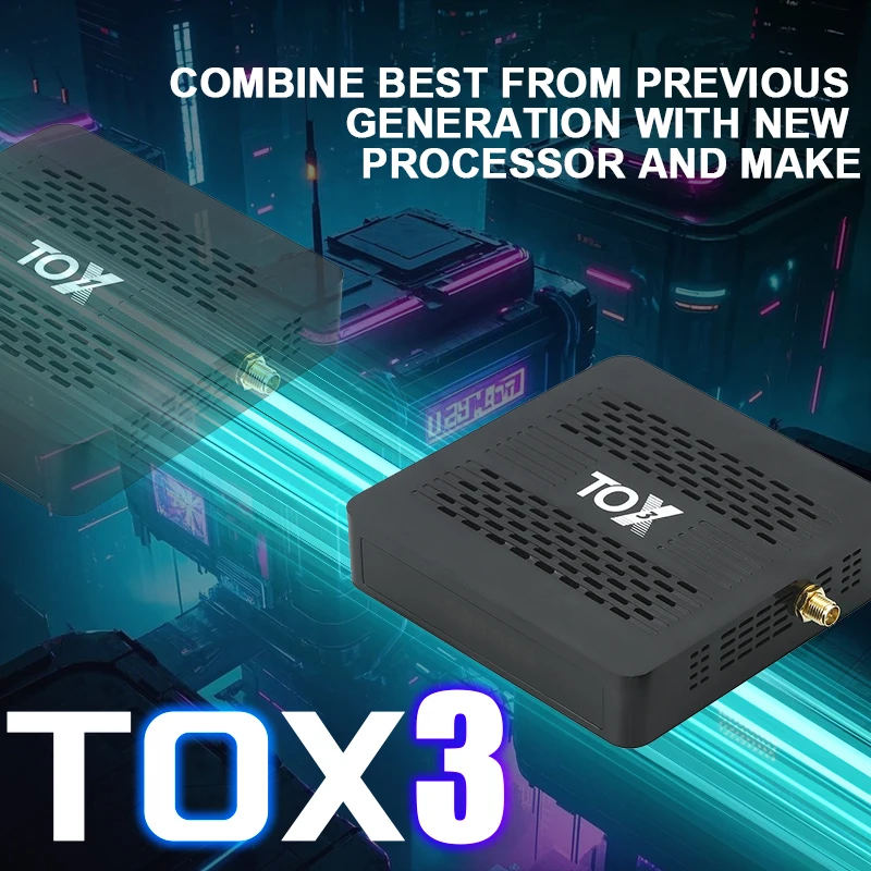 Original TOX3 TV Box Amlogic S905X4 Android11 4GB RAM 32GB ROM BT AV1 1000M LAN 2T2R Wifi 2.4G&5G HDR Media Player Set Top Box