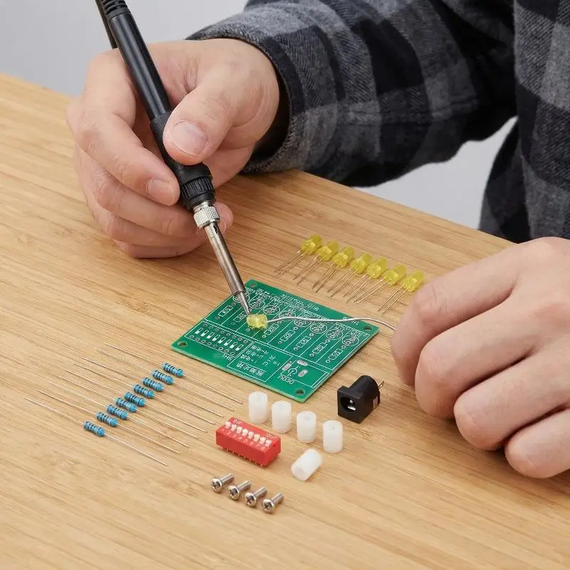 Soldering Practice Kit for Beginners with LED Current Tester  Meter DIY Electronic Learning Board Training Assembly Project