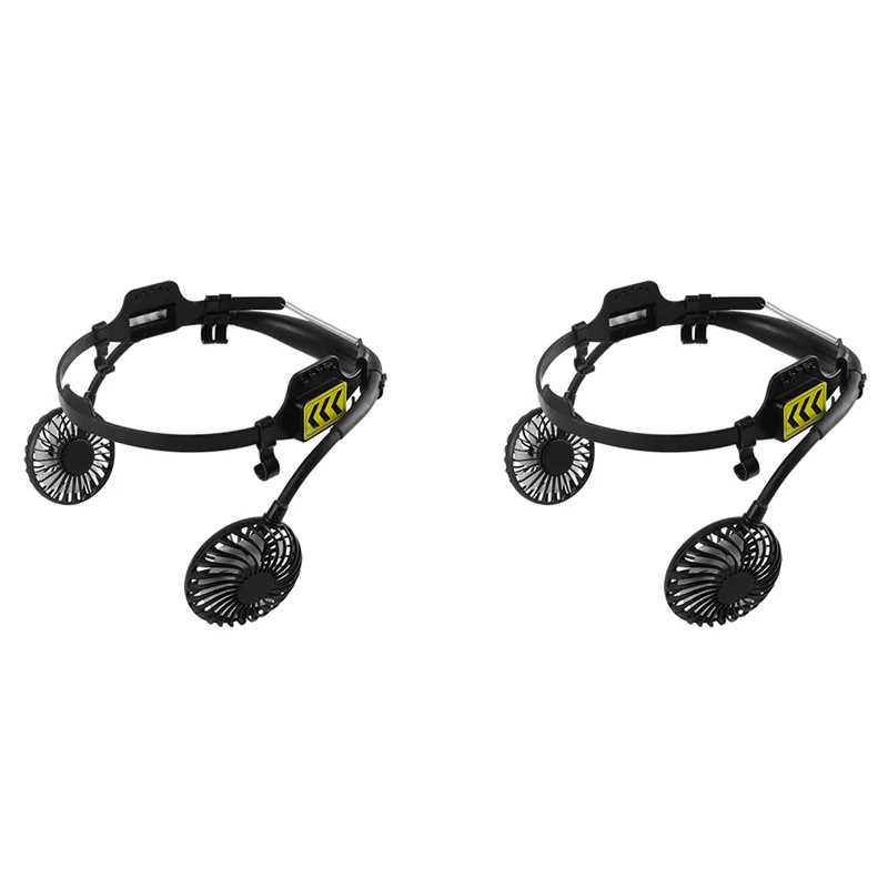 【BRILLIANT 】2X Safety Helmet External Fan 3 Speeds For Summer Cooling With Night Light Suitable For Most Helmets