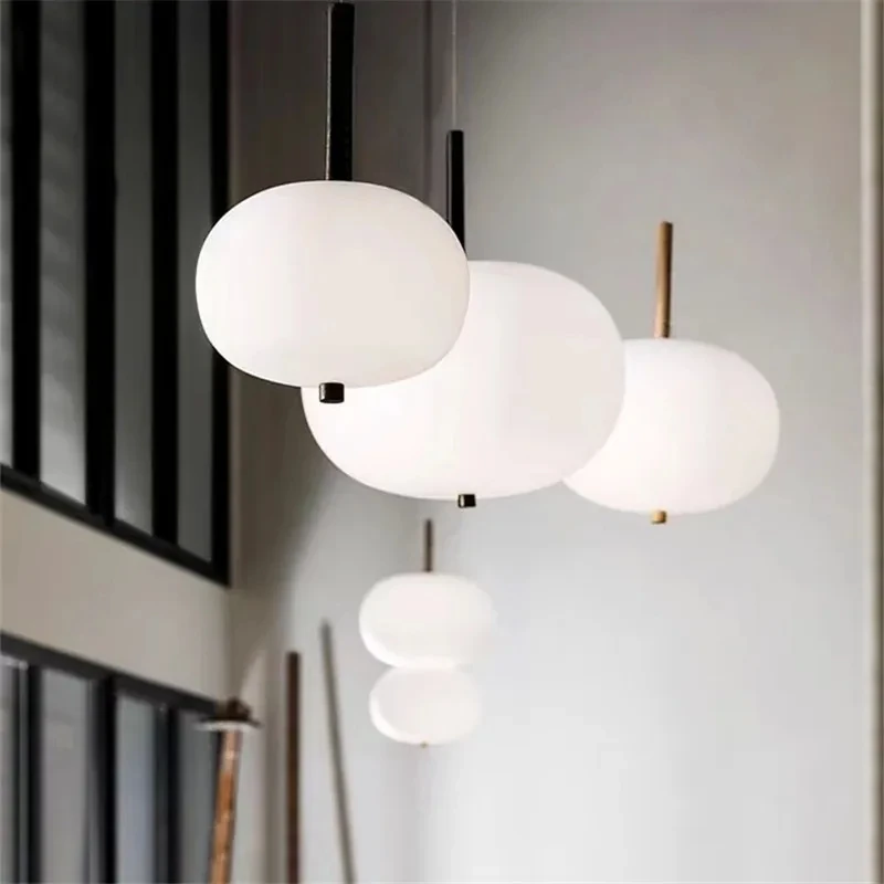 Pendant Lamp LED nordic glass ball light Living Dining Room Hanging Lights Decor Indoor kitchen island lighting YX456TB