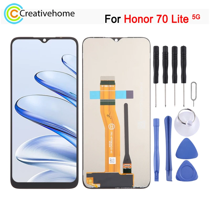 High Quality 6.5-inches LCD Screen For Honor 70 Lite 5G Phone Display Touch Panel with Digitizer Full Assembly Spare Part