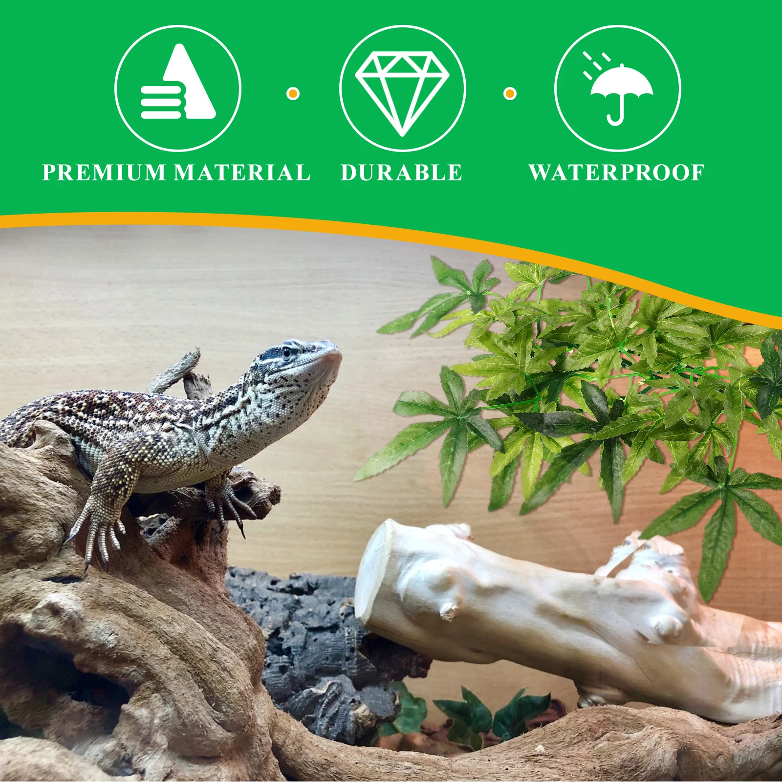 

Lifelike Fake Plant for Reptile Tank Cactus Decor Resin Plastic Stable Base Aquarium Terrarium Landscaping Ornament Supply